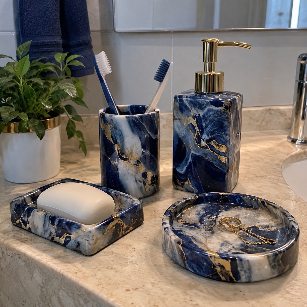 Resin bath set