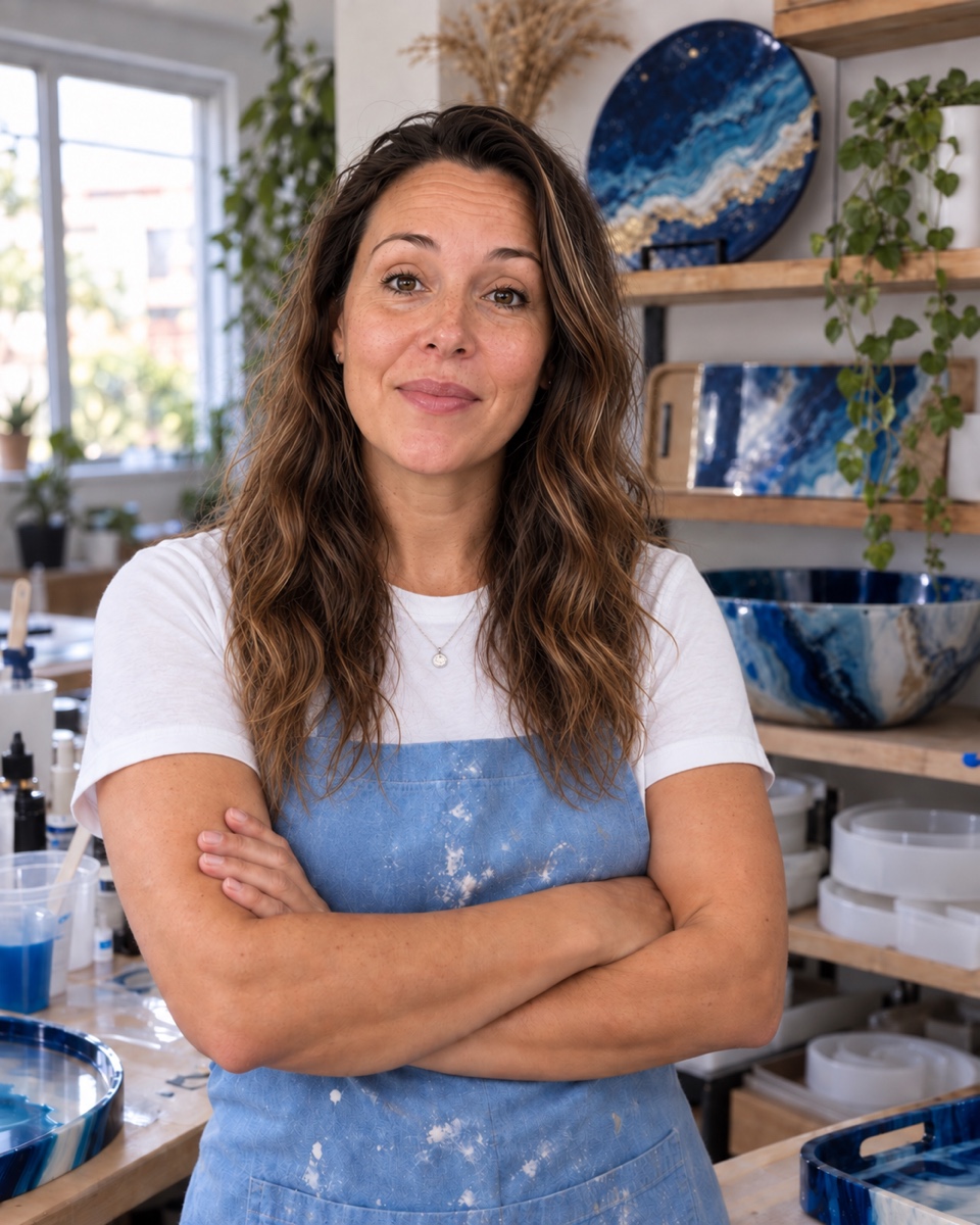 Emma Miller in her studio